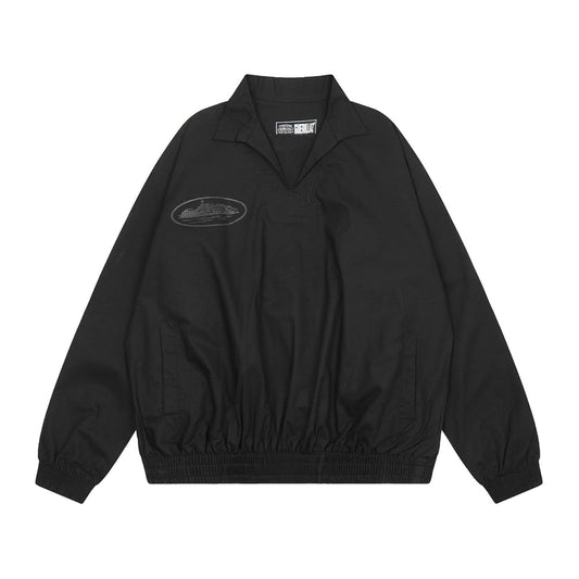 Corteiz triple black jacket