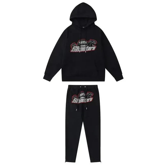 Trapstar London Shooters Black Red Edge Tracksuit