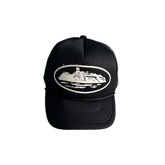 Corteiz Trucker Black Cap