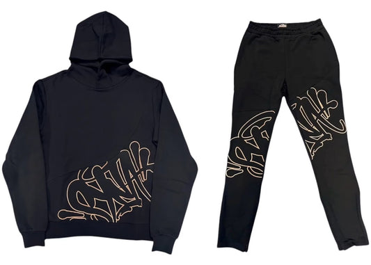 Syna World Slice Tracksuit
Black/Rose Gold