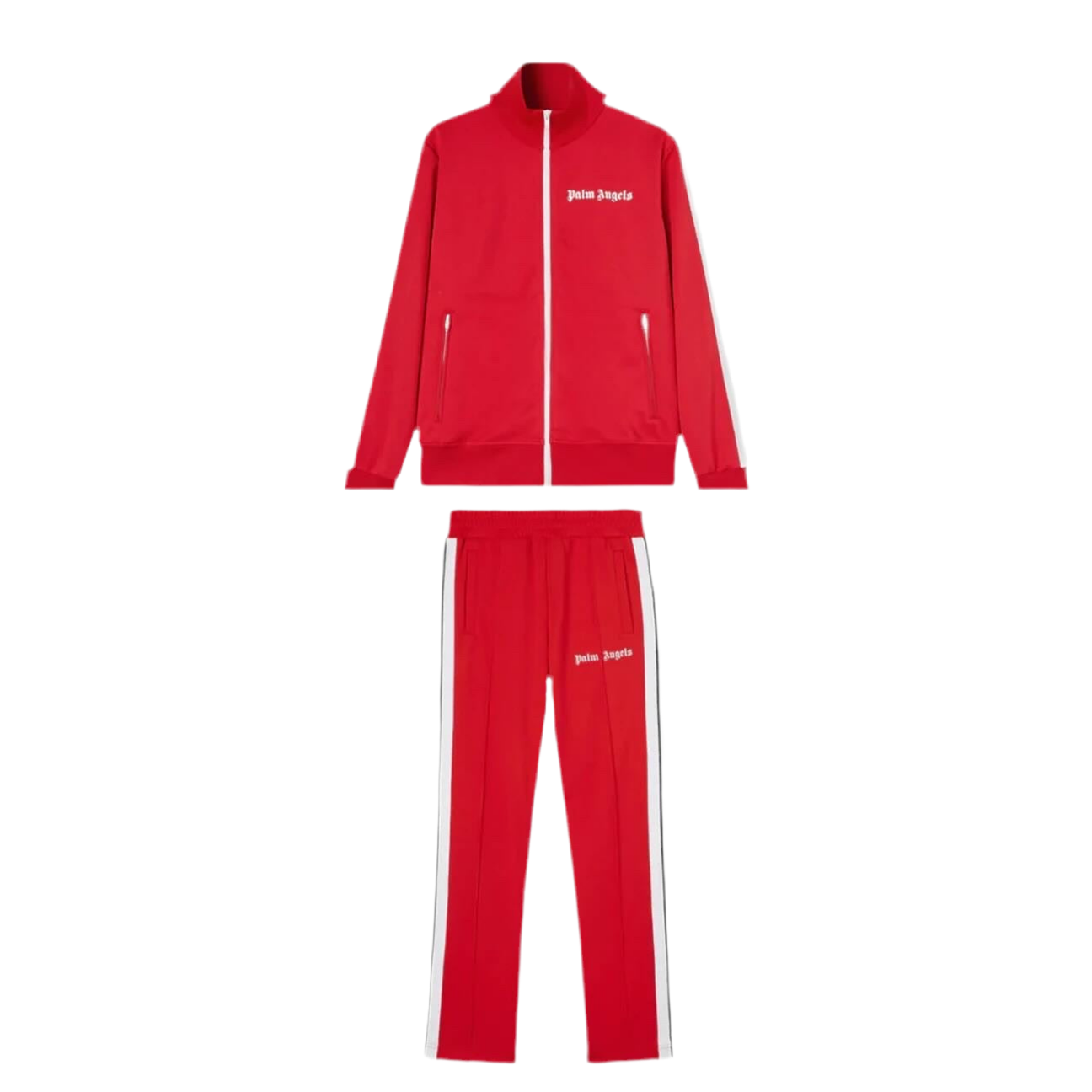Palm angels logo red classic tracksuit