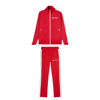 Palm angels logo red classic tracksuit
