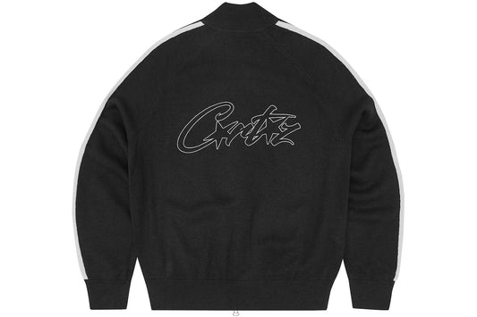Corteiz Knit Zip-Up - Black