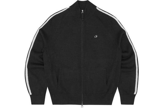 Corteiz Knit Zip-Up - Black